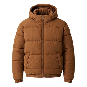 2025 nuevo diseño de chaqueta acolchada para hombre, chaqueta cálida con capucha de plumón de pato, chaqueta gruesa acolchada personalizada - Product Image 1