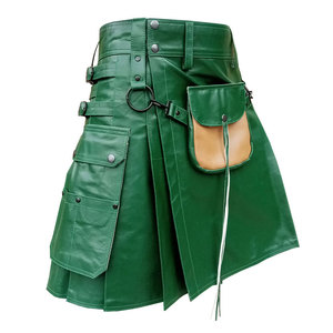 Kilt en cuir à vêtements de cérémonie dans les Highlands écossais de qualité supérieure vente en gros nouveau kilt en cuir Design avec toutes les tailles disponibles - Product Image 1