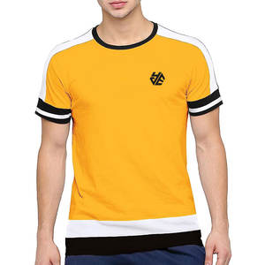 Camisetas con logotipo personalizado para hombre Patrón sólido Tamaño personalizado Precio al por mayor Ropa personalizada - Product Image 3