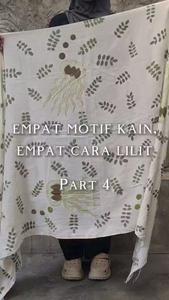 ผ้าซารองสำหรับผู้ใหญ่ ECOPRINT แบบ unisex ผลิตจากเส้นใยไม้ไผ่ด้วยเทคนิค Hapazone สำหรับชาวมุสลิม ผลิตในอินโดนีเซีย - Product Image 3