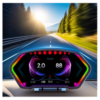 Le plus récent 6 pouces grand écran LCD multi-fonction jauge automatique P3 GPS OBD Hud affichage tête haute pour voiture