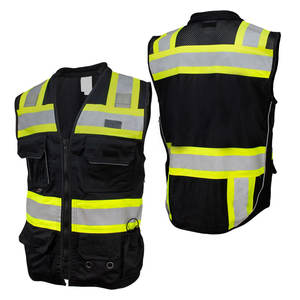2026 populaire gilet de sécurité haute visibilité multi-poches entièrement personnalisable gilet de protection personnel réfléchissant OEM Logo entretenu - Product Image 5