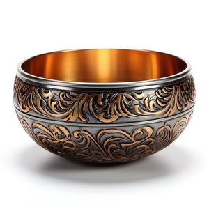 Vajilla Cuencos para servir Diseño Acabado a mano Plato para servir y tazón Comida Diseño áspero Decoración interior Material sólido - Product Image 2