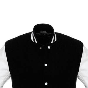 Veste universitaire surdimensionnée en laine d'hiver coupe-vent personnalisée avec broderie de lettres pour hommes, vestes d'hiver vintage en gros - Product Image 6