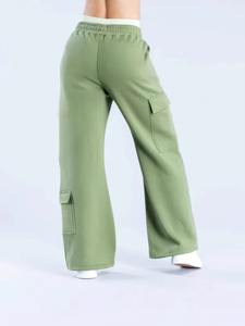 High Quality Top Selling Breathable <b>Wide</b> <b>Leg</b> Baggy Sweatpants <b>Cargo</b> Pockets Winter Streetwear Elastic Waist Heavyweight - Product Image 3