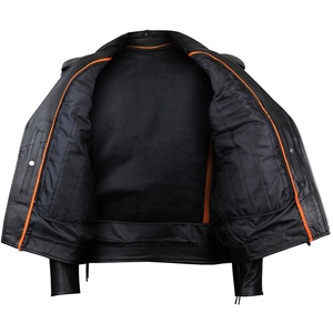 Veste en cuir respirante personnalisable de qualité supérieure coupe-vent et grande taille Service de conception par sublimation OEM/ODM - Product Image 2