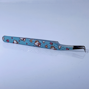 Pincettes de Volume en acier inoxydable, pincettes minces, applicateur d'extension inclinée, applicateur de cils, vente complète personnalisée - Product Image 4