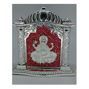 Estatua Sagrada de Ram Darbar, Decoración para Templo en Casa, con el Señor Ram, Lakshman y Hanuman, Acero Inoxidable, Tallada a Mano, para Bodas, Religiosa - Product Image 5