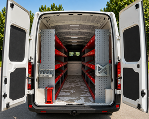 Sistema de estanterías OEM para furgonetas con estantes de almacenamiento de piezas largas, organizador de inventario para furgonetas de servicio comercial, almacenamiento modular para vehículos - Product Image 1