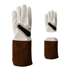 Gants de soudage en cuir de vachette TPR Gel paume pour doublure manchette de 6 pouces coupe thermique résistant à la chaleur sécurité améliorée en plein air décontracté - Product Image 4