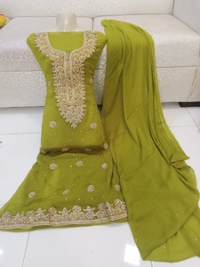 Nouvelle robe de couleur verte pour le travail à la main par WS, offre spéciale internationale - Product Image 3