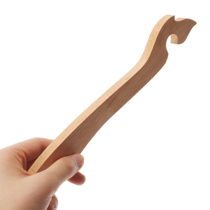 Outil push-pull pour four en bois d'acacia, civière de plateau de cuisine, ustensile de cuisine rustique de qualité supérieure, meilleure vente - Product Image 4