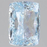 Diamante Sintético de Alta Calidad de 1.00 Quilates, Corte Cojín Alargado, Color Azul Fantasía, Gema Suelta Certificada por IGI, HUMERA JEWELS HU-47
