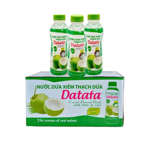 Haute qualité DATAFA jeune jus de noix de coco saveur Nata De Coco frais OEM emballé bouteille Vietnam échantillon gratuit jus de fruits et légumes - Product Image 4