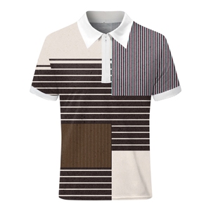 Polo de Golf con logotipo personalizado de lujo para hombre, 100% poliéster, tejido de punto, impresión por sublimación, polos de Golf de alta calidad - Product Image 5