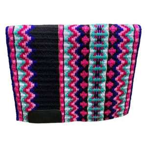 Tapis de selle équestre en feutre de conception classique Western Riding Multi-Color Wool Filled - Product Image 4