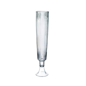 VTV3235 - <b>Clear</b> Fluted Trumpet <b>Vase</b> - 35.5 - Product Image 1