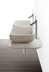 Lavabos en marbre blanc élégants: des designs uniques pour des salles de bains luxueuses - Product Image 6