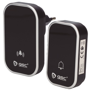 พลัมเทร กระดิ่งประตูไร้สายสีดำ IP44 ระยะ 150 เมตร (GSC 104000011) - Product Image 1