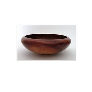 Tazón de Servir Hecho a Mano de Madera Natural Rústica de Lujo para Bodas y Uso en la Cocina - Product Image 1