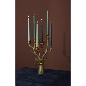 Haute Qualité De Luxe Or Table Décoration Bougie Pot À La Main En Laiton De Mariage Candélabres Centres De Table Unique 6 Bras Chandelier - Product Image 3