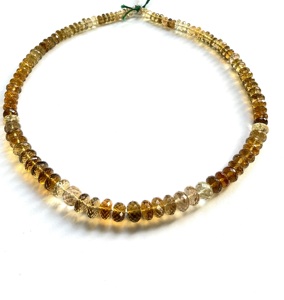 ลูกปัดควอตซ์สีน้ำผึ้งทรงเหลี่ยมคุณภาพสูง AAA ลูกปัดธรรมชาติสำหรับทำเครื่องประดับอัญมณี - Product Image 4