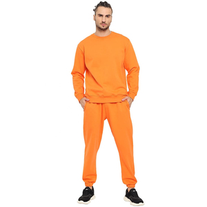 Sweat-shirt de style pull-over en coton pour hommes, ensemble de pantalons et sweat-shirt imprimés à motifs solides, bas quantité minimale de commande, dernière collection hiver - Product Image 1