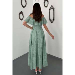 ชุดเสื้อและกระโปรงมิ้นท์กิเปลี - สีมิ้นท์ - Product Image 5