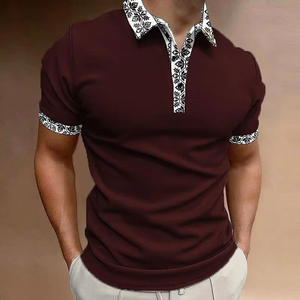 Chemises pour hommes tendance, 100% coton tricoté, couleur unie, respirantes, anti-humidité, manches courtes, vêtements décontractés d'été - Product Image 4