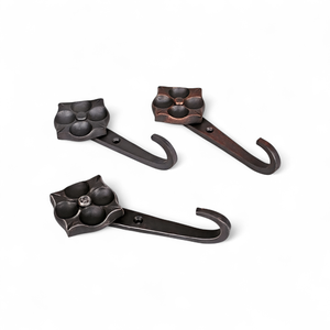 Traditional wall mounted coated iron <b>hooks</b> for <b>kitchen</b> bathroom garden decor home and entryway organizer - Product Image 3