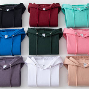 Moda algodón poliéster Unisex hombres mujeres OEM Logo personalizado Casual en blanco liso Sudadera con capucha pulóver Sudadera con capucha sudaderas con capucha - Product Image 4