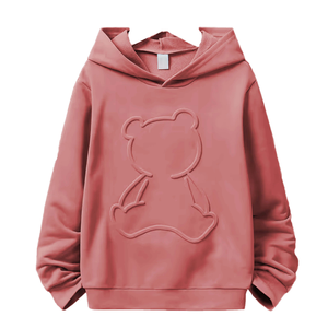 Sweat à capuche Streetwear décontracté 100% coton pour les jeunes Fitness ample et bords propres pour la saison hivernale - Product Image 1