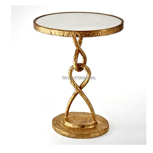 Mesa Auxiliar Redonda de Alta Calidad, Elegante y Económica, para Decoración del Hogar, Mesa de Metal de Calidad Superior - Product Image 1