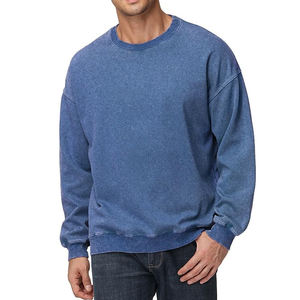 Sudadera deportiva informal para hombre, con logo personalizado, de algodón grueso, estilo básico, mezcla de algodón. - Product Image 5