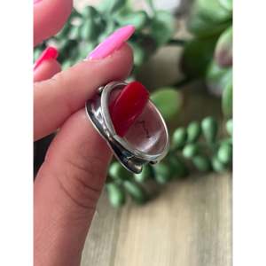 Pink <b>Conch</b> & Sterling Silver <b>Ring</b> Navajo-Made Bezel Set Fashion Jewelry - Product Image 5