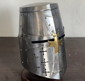 <b>Gladiator</b> Play Spartan Helmet Soldier Battle Medieval <b>Costume</b> Cosplay Greek Sparta Ancient Roman Corinthian Steel - Product Image 2