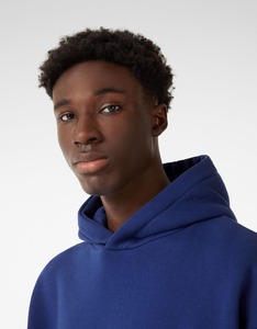 Sweat-shirt à capuche ample en molleton 100 % coton pour hommes, avec broderie de logo personnalisée et fermeture éclair, couleur unie, coupe oversize, vente en gros - Product Image 3