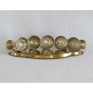 Gobelet à vin royal en laiton avec plateau en métal doré Design élégant Parfait pour la maison Hôtel Bar Champagne Servant Élégant Durable Boisson Ware - Product Image 4