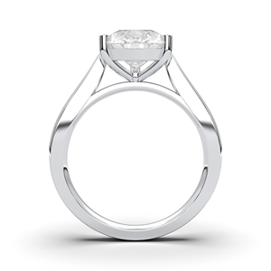 1.00 Carat E-F/VVS-VS <b>Moissanite</b> Pear Cut Diamond Engagement <b>Ring</b> 925 Silver Handcrafted in Diamond <b>Rings</b> - Product Image 4
