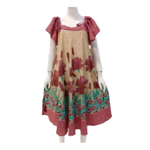 新款Klok 17女式超舒适及膝睡衣，带花卉图案松紧腰，适合夏季日常穿着特价 - Product Image 4