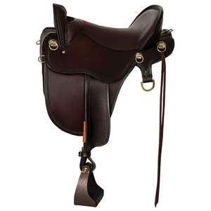 Selle de cheval anglaise pour adultes, cuir véritable et arbre en bois, quincaillerie SUS304, confortable, durable, utilisation équestre, fabriqué en Inde - Product Image 5