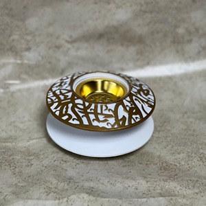 Porte-encens de style luxueux en calligraphie arabe noire pour la décoration de la maison et les occasions spéciales et la décoration festive en provenance d'Inde - Product Image 2