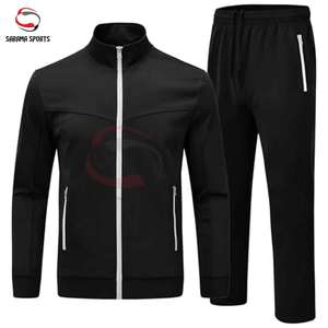 Ensemble de jogging brodé personnalisé avec logo de marque, survêtement décontracté pour homme, tenue de sport respirante pour tous les jours - Product Image 2