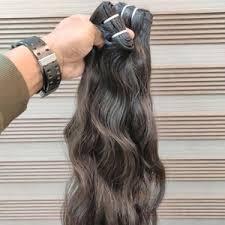 Extensions de cheveux humains vierges indiens naturels de qualité supérieure Remy ondulés noirs en vrac dessinés avec des styles d'apparence naturelle - Product Image 6