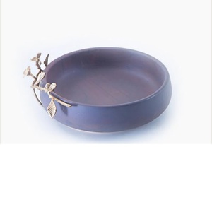 Bol de récipient de fruits en métal durable poli brillant de grande capacité pour la conception moderne d'hôtel à la maison - Product Image 3