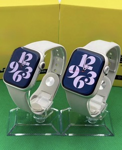 Orginal <b>watch</b> Series 7 Sporty Stainless Steel Case Silicone Band 40mm Square Heart Rate Monitor Rechargeable Battery Unisex - Product Image 1