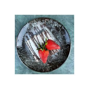 Juego de 6 Platos para Pastel Bonna Cosmos Black Series de 21 cm, Estilo de Diseño Wabi-Sabi para Fiestas - Product Image 1