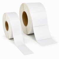 Rouleaux d'étiquettes en papier personnalisées, découpées à la forme, pour usage commercial, étiquettes de supermarché, autocollants adhésifs pour la vente au détail