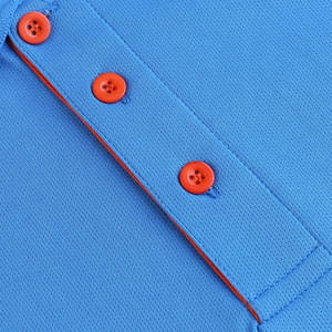 Polo de golf confortable à coupe ajustée en 100% coton pour hommes, haut anti-rides, en laine, décontracté, à imprimé solide - Product Image 4