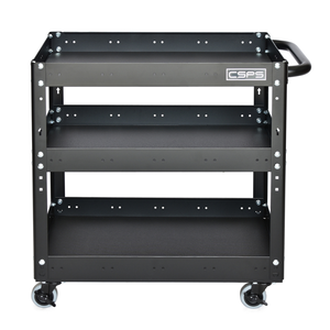 Vente en gros de chariots à outils à 3 niveaux en acier inoxydable Armoire de rangement en acier inoxydable pour atelier de mécaniciens Garage Industry Warehouse - Product Image 3